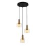 Italux SANTIA PND-65342-3A-BRO+AMB Pendelleuchte 3x40W/E27 IP20