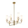Italux Santos PND-95331-6-BRSS Deckenlampe 6x40W/G9 IP20