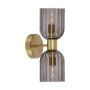 Light Prestige Piega LP-939/2W smoked Wandleuchte 2x10W/E14 IP20