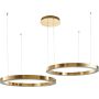 Step Into Design CIRCLE 2in1 DN924-80+80 gold Pendelleuchte 2x80W/LED 3000K 6400lm IP20