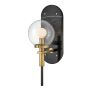 Quintiesse Gilda QN-GILDA-WB1-BK Wandleuchte 1x40W/E14 IP44