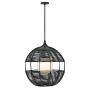 Quintiesse Maddox QN-MADDOX-P-M-BK-BK Pendelleuchte 1x60W/E27 IP44