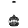 Quintiesse Maddox QN-MADDOX-P-S-BK-BK Pendelleuchte 1x60W/E27 IP44