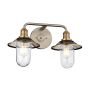 Quintiesse RIGBY QN-RIGBY2-BATH-AN Wandleuchte 2x40W/E27 IP44