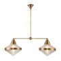 Quintiesse Willard QN-WILLARD-LP2-VBS-PG Deckenlampe 2x60W/E27 IP20