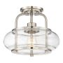 Elstead Lighting QUOIZLE QZ-TRILOGY-SFS-BN Deckenlampe 1x60W/E27