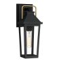 Quoizel Buckley QZ-BUCKLEY-S-MBK Wandleuchte 1x40W/E27 IP44