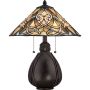 Quoizel INDIA QZ-INDIA-TL Tischleuchte 2x75W/E27