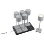 Trio FERNANDEZ R54096677 Tischleuchte 6x1w/led 2700+4000+6000k 130lm ip20