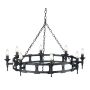 Elstead Lighting SAXON SAX8-BLK Kronleuchter 8x60W/E14