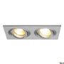 SLV NEW TRIA 111362 Einbau-Downlight 2x50W/GU10 IP20