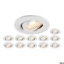 SLV UNIVERSAL DOWNLIGHT 1007274 Einbau-Downlight 1x8W/LED 2700K|3000K|4000K|6500K 560lm|610lm|680lm|640lm IP20