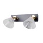 Italux Orella WL-34393-2-BK-HBR Wandleuchte 2x8W/LED 3000K 466lm IP20
