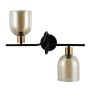 Italux SERVIO WL-66892-2A-BK-AMB Wandleuchte 2x40W/E14 IP20