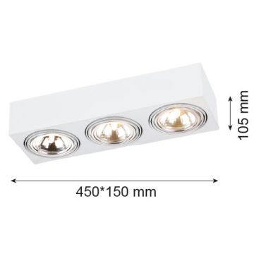 Argon RODOS 1088 Deckenleuchte 3x6W/G9 IP20