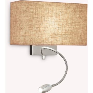 Ideal Lux HOTEL 103204 Wandleuchte 1x60W/E27+1x1,5W/LED ip20
