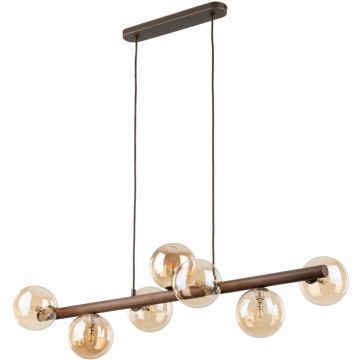TK Lighting ESTERA WOOD 11096 Pendelleuchte 7x8W/G9 IP20