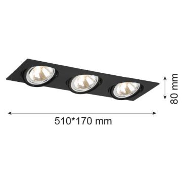 Argon OLIMP 1329 Einbau-Downlight 3x6W/G9 IP20