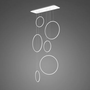 Altavola Design Ledowe okręgi LA076/P_90_in_3k_white Pendelleuchte 6x130W/LED 3000K 7800lm IP44