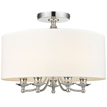 Cosmolight ABU DHABI C05428CH-WH Deckenlampe 5x40W/E14