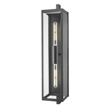 Cosmolight DOVER W02095BK Wandleuchte 2x40W/E27 ip44