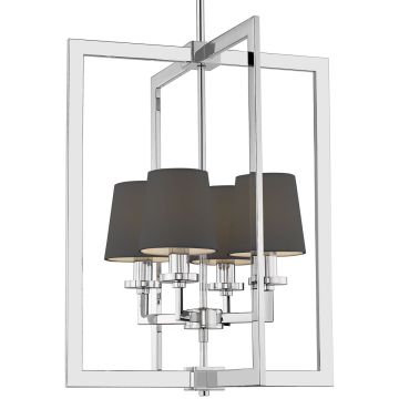 Cosmolight LONDON P04021CH-BK Deckenlampe 4x40W/E14 IP20