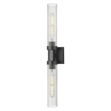 Cosmolight QUINCY W02873BK Wandleuchte 2x40W/E27 ip20