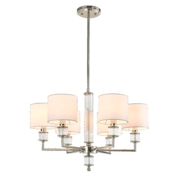 Cosmolight SUTTON P06446NI-WH Deckenlampe 6x40W/E14 ip20
