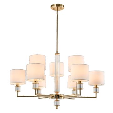 Cosmolight SUTTON P09378AU-WH Deckenlampe 9x40W/E14 ip20