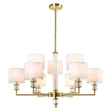 Cosmolight SUTTON P09685BR-WH Deckenlampe 9x40W/E14 ip20
