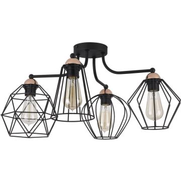 TK Lighting GALAXY 1645 Deckenlampe 4x60W/E27