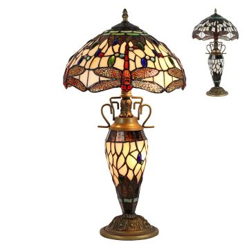 Prezent TIFFANY XXII. 1710 Tischleuchte 2x60W/E27|1x7W/E14 IP20