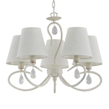 Alfa BALI WHITE 18525 Kronleuchter 5x40W/E14