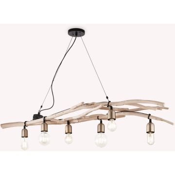 Ideal Lux DRIFTWOOD 180922 Pendelleuchte 6x60W/E27 ip20
