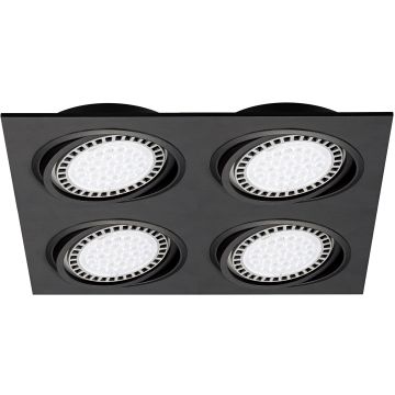 Zuma Line BOXY 20073-BK Einbau-Downlight 4x15W/GU10/ES111 IP20