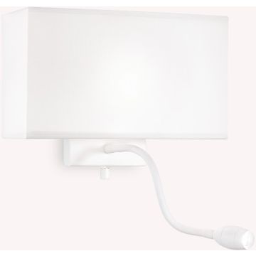 Ideal Lux HOTEL 215693 Wandleuchte 1x60W/E27+1x1,5W/LED ip20