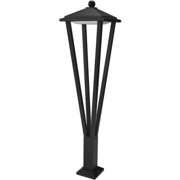 Italux Bons OFL-22474-L-BK Stehlampe 1x12W/LED 3000K 590lm IP54