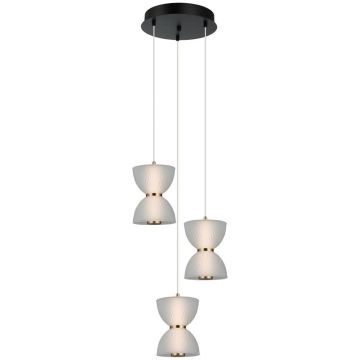 Italux Tica PND-83949-3-BK Pendelleuchte 1x22W/LED 3000K 950lm IP20