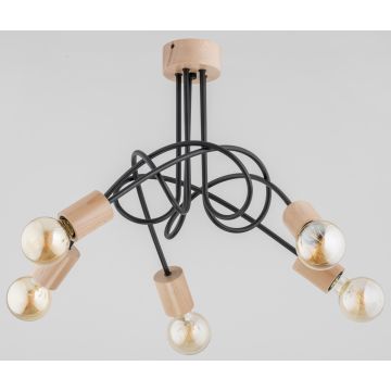 Alfa TANGO WOOD 27435 Deckenlampe 5x60W/E27