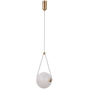 Italux Rastia PND-34361-M-HBR-OPAL Pendelleuchte 1x9W/LED 3000K 975lm IP20