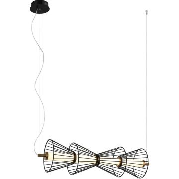 Italux Sanke PND-63849-4-BK Pendelleuchte 1x15W/LED 3000K 600lm IP20