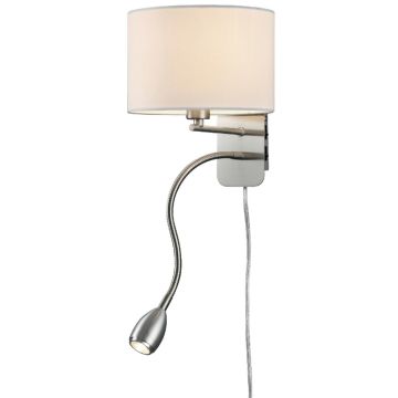 Trio HOTEL 271170201 Wandleuchte 2x43w/led+e14 3000k 310lm ip20