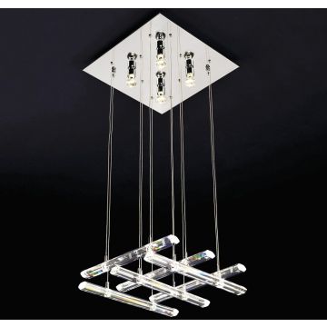 Italux Diamond MD8103-16B3 Pendelleuchte 4x10W/GU10+12x50W/G4 IP20
