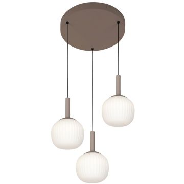 Italux Montes PND-02217-3-BRO Pendelleuchte 1x18W/LED 3000K/4000K/6000K 2200lm IP20