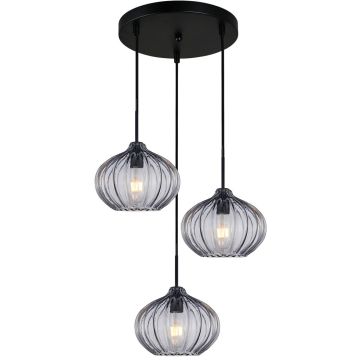 Italux Pansol PND-2940-3AS-BK-SG2 Pendelleuchte 3x40W/E27 IP20