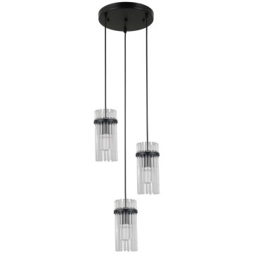 Italux Merto PND-40930-3A-BK Pendelleuchte 3x40W/E14 IP20