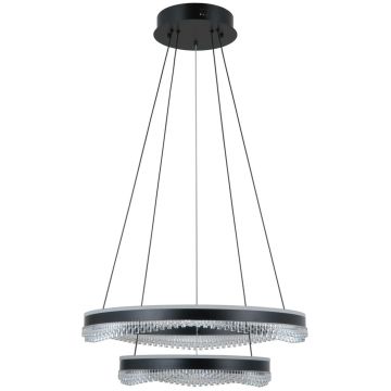 Italux Morte PND-34535-2L-BK Pendelleuchte 2x70W/LED 3000K/4000K/6000K 4900lm IP20