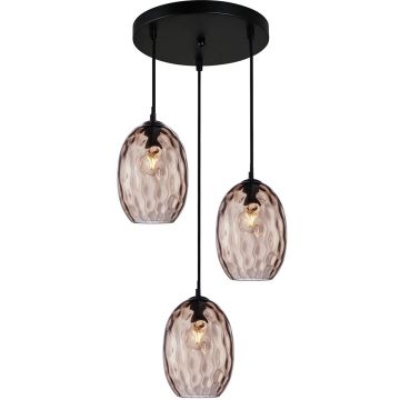 Italux Novala PND-3031-3A-BK-CF Pendelleuchte 3x40W/E27 IP20