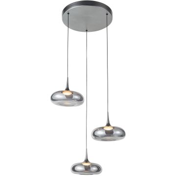 Italux Tenele PND-24028-3A-SILV Pendelleuchte 3x21W/LED 3000K 1300lm IP20