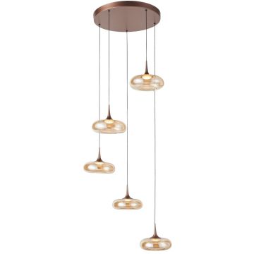 Italux Tenele PND-24028-5A-COPP Pendelleuchte 5x35W/LED 3000K 1514lm IP20
